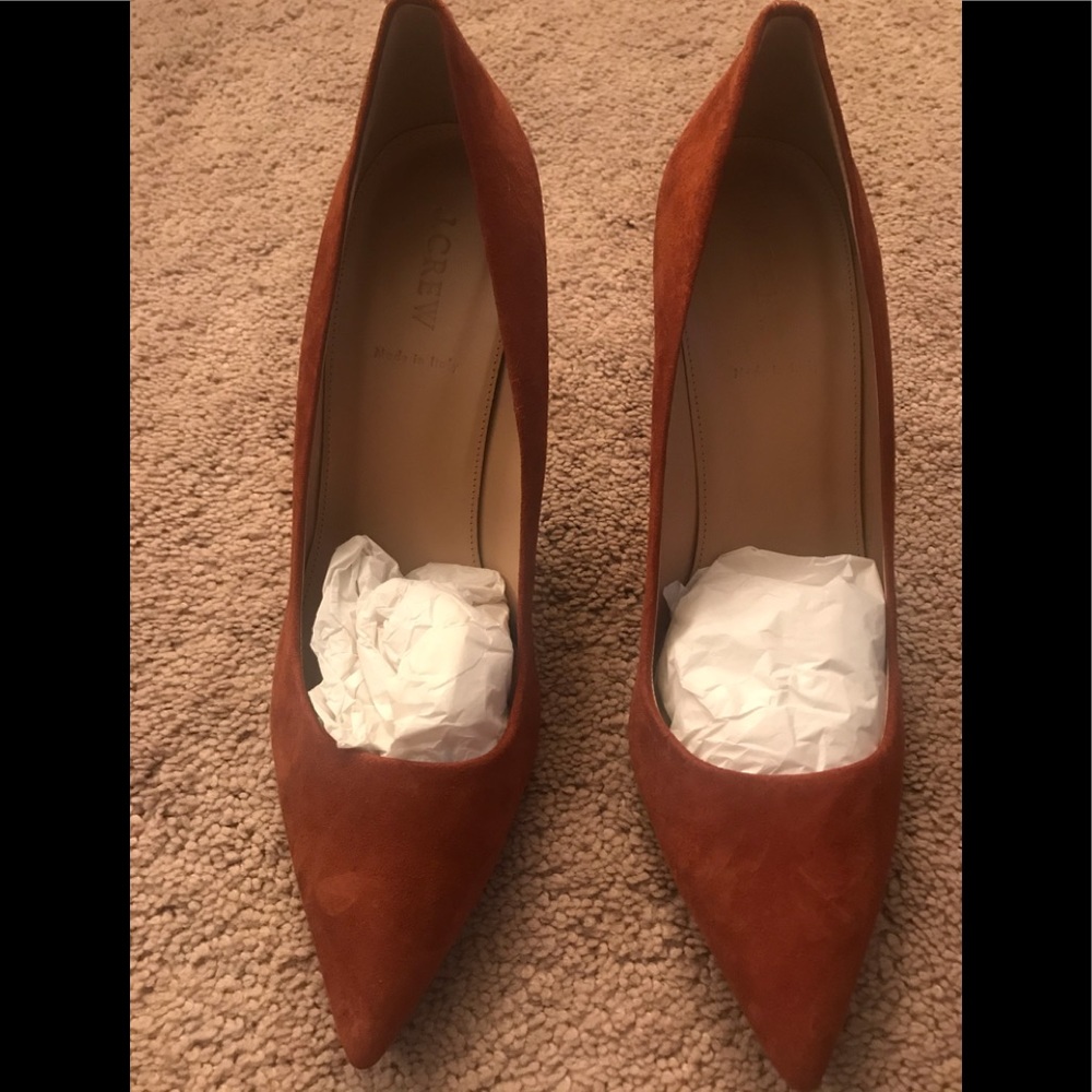 Brand New JCrew suede pumps